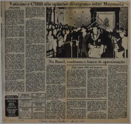 Vaticano e CNBB têm opiniões divergentes sobre Maçonaria
