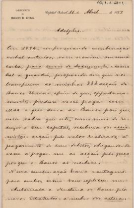 [Carta de pedido de esclarecimento]