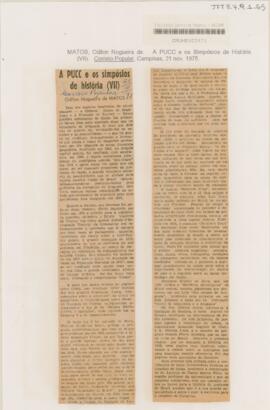 A PUCC e os Simpósios de História (VII)