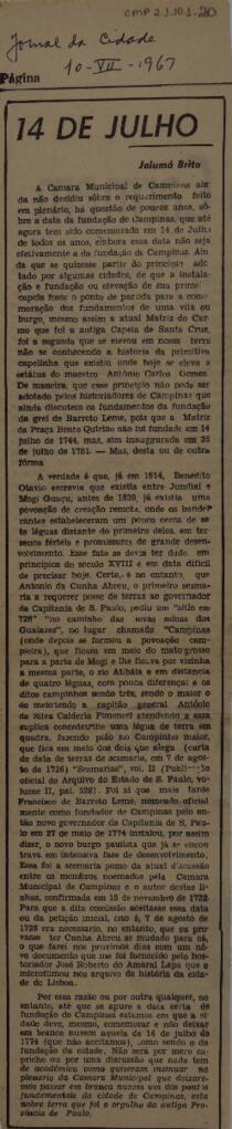 14 de julho