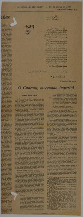 O Guarani, mecenado imperial