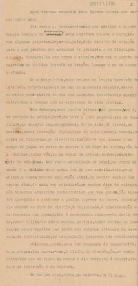[Discurso]