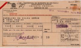 [Coletânea de recibos de impostos de imóvel]