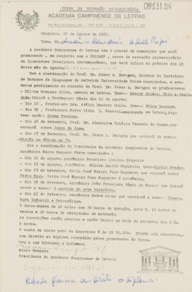 Circular de Encaminhamento