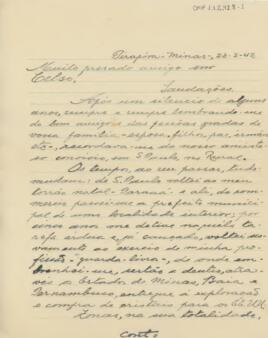 [Carta de pedido de recomendação]