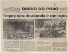 Temporal causa desabamento de construções