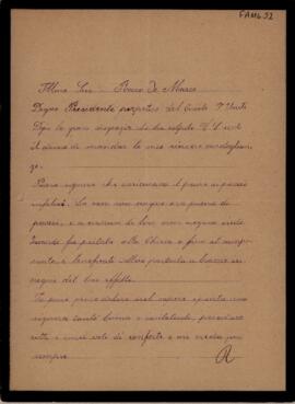 [Carta de pesar]