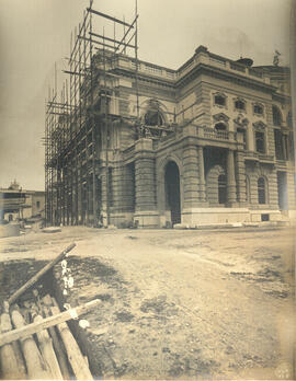 Theatro Municipal em construção