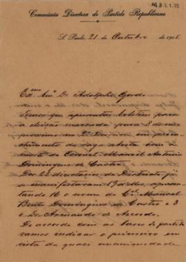 [Carta de indicação]