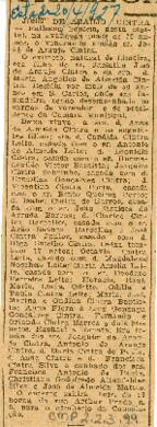 [Obituário de José de Araujo Cintra]