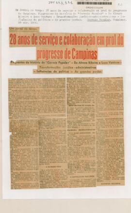 Um jornal no tempo: 28 anos de serviço e colaboração em prol do progresso de Campinas