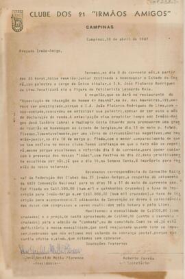 [Carta circular]