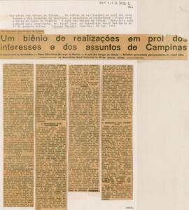 Um biênio de realizações em prol dos interesses e dos assuntos de Campinas
