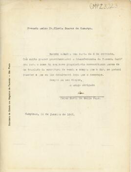 [Carta de encaminhamento]