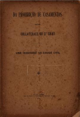 Da prohibição de casamentos