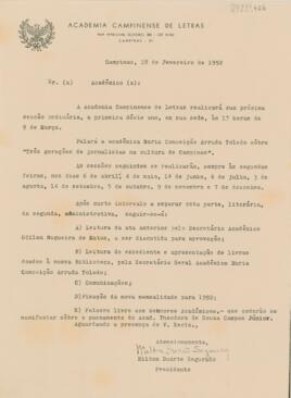 Circular de Encaminhamento