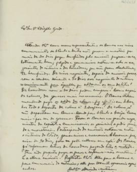 [Carta de pedido de apoio político]