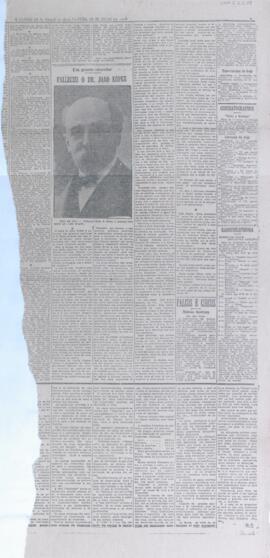 Falleceu o dr. João Kopke