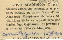 Novo acadêmico