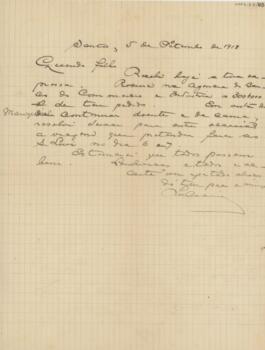 [Carta pessoal]