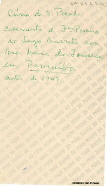 [Apontamento]