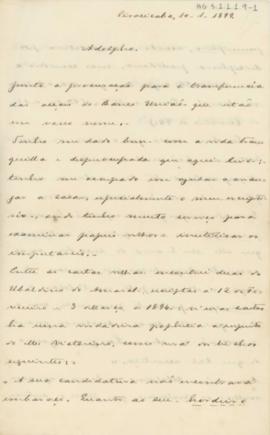 [Carta de análise política]