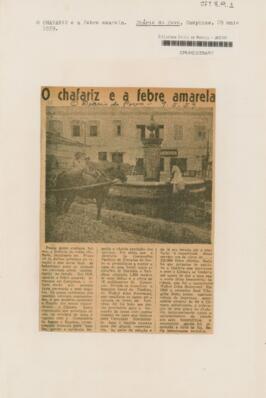 O chafariz e a febre amarela