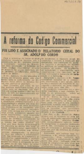 A reforma do Codigo Commercial