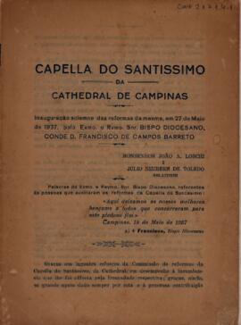 Capella do Santissimo da Cathedral de Campinas