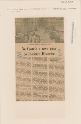 No Castelo a nova cada do Instituto Histórico